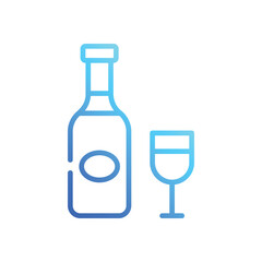 Champagne Glass icon vector