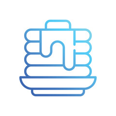 Pancakes  icon vector