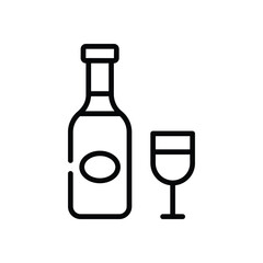 Champagne Glass icon vector