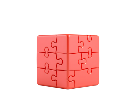 Red Puzzle Cube