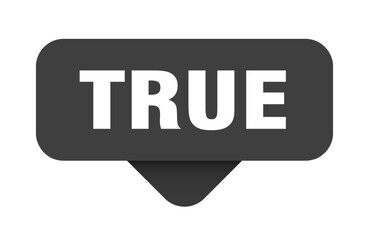 true sticker. true sign on transparent background