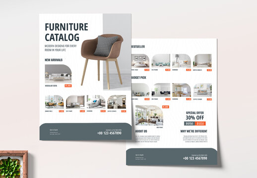 Product Catalog Promotional Flyer Layout