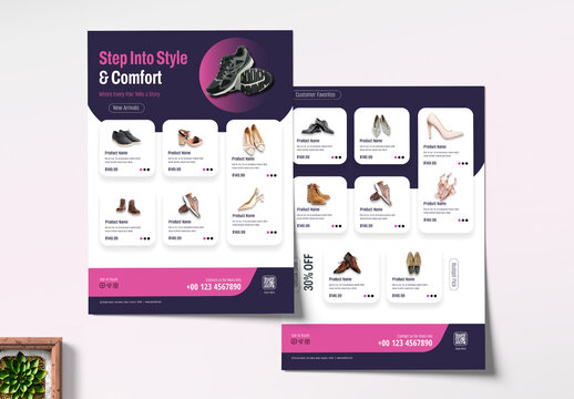 Product Catalog Leaflet Flyer Layout