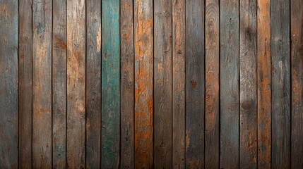 Obraz premium Explore the Beauty of Rustic Wooden Texture with Green and Brown Paint Perfect for Every Design Project and Nostalgic Atmosphere