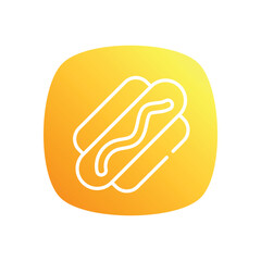Hot Dog icon vector