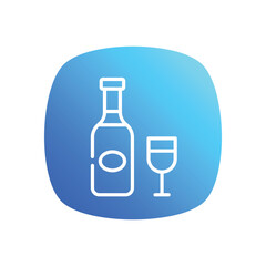 Champagne Glass icon vector