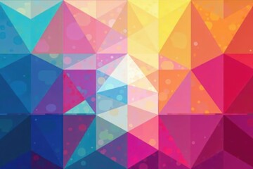 Fototapeta premium Abstract geometric shapes, endlessly repeating, vibrant colors , art, cool, modern