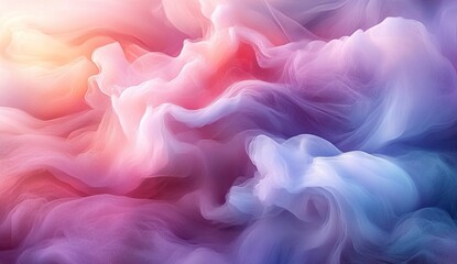 Abstract fluid pastel colors swirling in soft, flowing textures