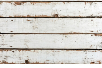 Rustic white wooden planks with rustic texture and weathered appearance, cut out