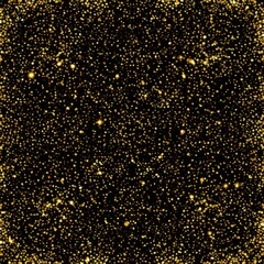 Chaotic golden light streams forming a dynamic composition on a black background (artistic). Generated AI