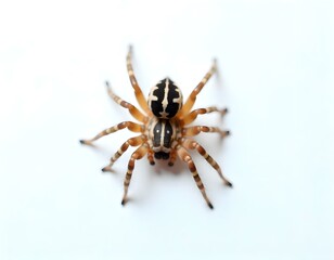 A single spider on white background
