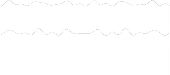 Minimalist line art - abstract wave patterns on white background.