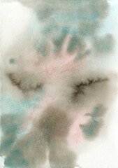 Fototapeta premium Hand painted watercolor abstraction of 