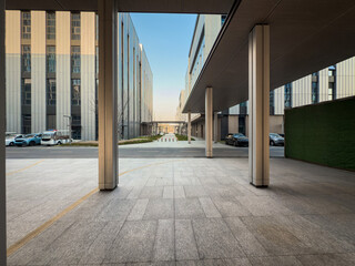 Modern Urban Architecture with Clear Lines and Open Spaces
