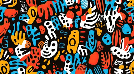 Fototapeta premium Colorful Organic Shapes