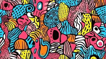 Naklejka premium Colorful Organic Shapes