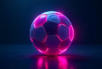 Fototapeta premium Isolated black leather soccer ball sphere