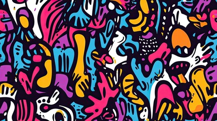 Obraz premium Colorful Organic Shapes