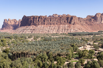 The oasis of Al Ula in Saudi Arabia