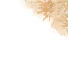 Fototapeta premium Autumn Leaves Abstract Watercolor Texture