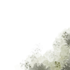 Abstract Geometric Dark Green Watercolor Texture