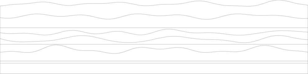 Abstract monochrome line art with curved patterns on white background.