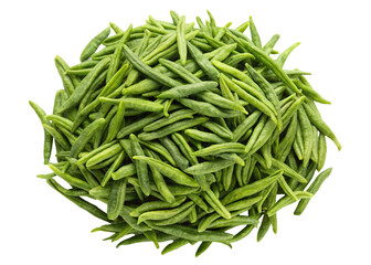 Fototapeta premium Aromatic Green Tea Leaves Close Up High Resolution Image Showing Freshly Harvested Tea Shoots