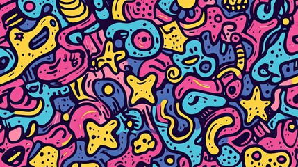 Fototapeta premium Colorful Scribbles