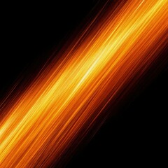 Bright golden highlights transitioning into orange hues on a black background (abstract). Generated AI
