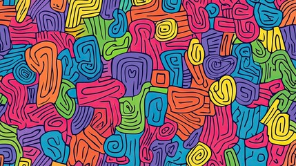 Naklejka premium Colorful Scribbles
