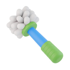 Toilet Brush 3D Icon, 3D rendering