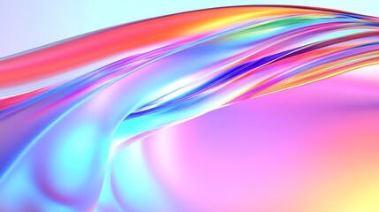 Obraz premium Abstract Color Wave Background with Rainbow Gradient and Liquid Effect