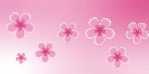 flower abstract pink white gradient background, business technology digital communication template, illustration element, future banner poster cover pattern creative vector design