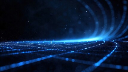 Abstract Digital Network Landscape