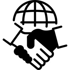 Politicians Shake Hands Icon
