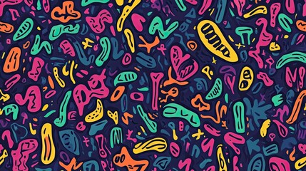 Naklejka premium Colorful Scribbles