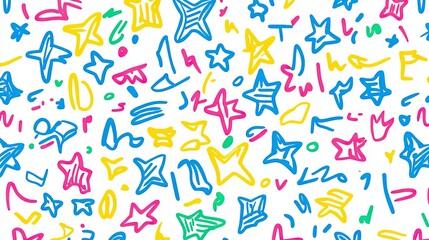 Obraz premium Colorful Scribbles