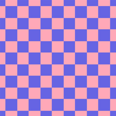 Fototapeta premium Pink and Violet Checkered Pattern, Classic Design