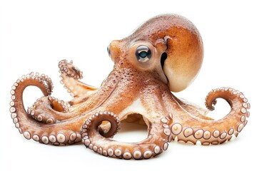 Octopus isolated on white background