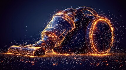 Sparkling Vacuum Cleaner: A Futuristic Cleaning Device