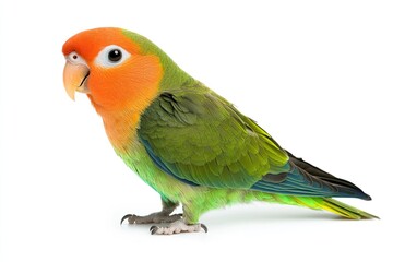 Parrot isolated on white background