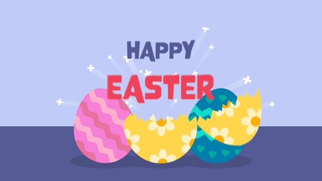 Happy Easter Holiday Celebration Title Intro