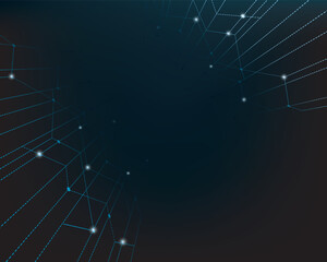 Abstract  particles wave style