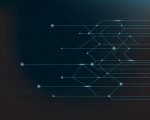 Abstract  particles wave style