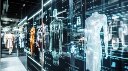 An AI powered fashion trend prediction tool, analyzing social media and data to forecast upcoming fashion trends, Fashion tech style