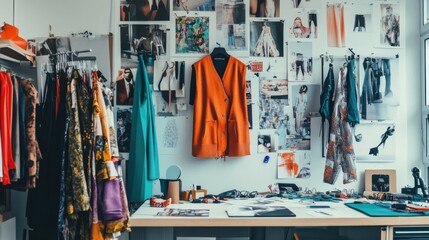 An AI powered fashion trend prediction tool, analyzing social media and data to forecast upcoming fashion trends, Fashion tech style