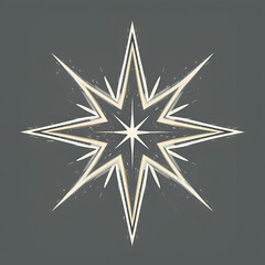 Obraz premium pulsar star icon mark in filled style