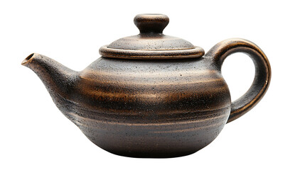 Classic clay teapot with elegant design.
