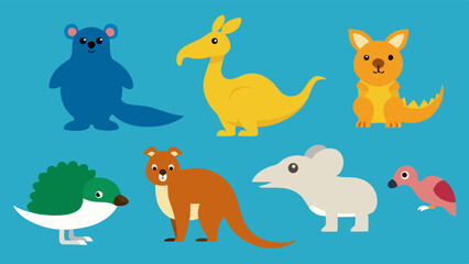 Animal set vector
