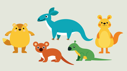 Animal set vector